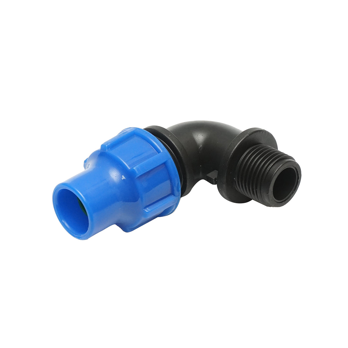 Cot compression fitting with external thread D16mmx1/2 for irrigation systems